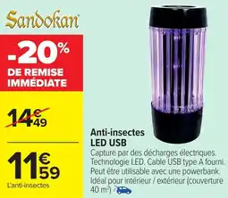 Carrefour Anti-insectes LED USB offre