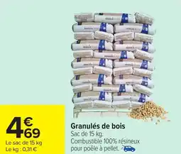Carrefour Granulés de bois offre