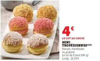 Super U Mini tropéziennes offre