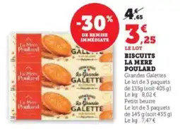 Super U Biscuits la mere poulard offre