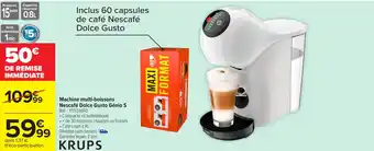 Carrefour KRUPS Machine multi-boissons Nescafé Dolce Gusto Génio S offre