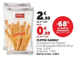 Super U Flutes kambly offre