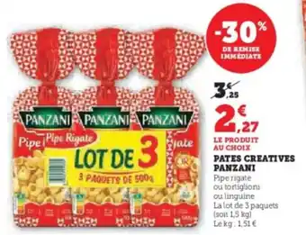 Super U Pates creatives panzani offre