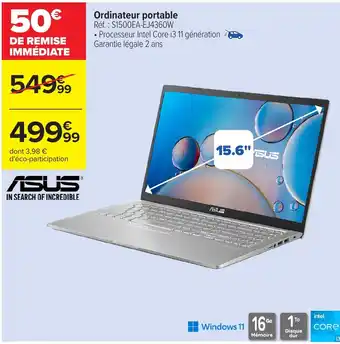 Carrefour ASUS Ordinateur portable offre