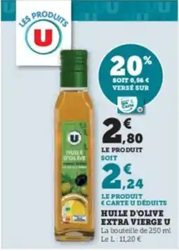 Super U Huile d'olive extra vierge u offre