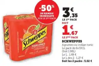 Super U Schweppes offre