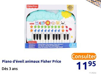 Action Piano d'éveil animaux fisher price offre