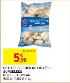 Intermarché Express Petites seiches nettoyées surgelées offre