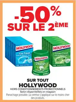 Carrefour Contact HOLLYWOOD Sur tout offre