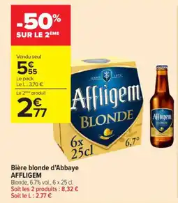 Carrefour Contact AFFLIGEM Bière blonde d'Abbaye offre