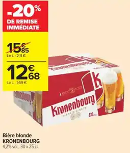 Carrefour Contact KRONENBOURG Bière blonde offre