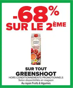 Carrefour Contact GREENSHOOT Sur tout offre