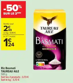 Carrefour Contact TAUREAU AILE Riz Basmati offre