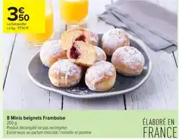 Carrefour Contact 8 Minis beignets Framboise offre