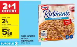 Carrefour Contact RISTORANTE Pizza surgelée au thon offre