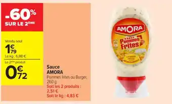 Carrefour Contact AMORA Sauce offre
