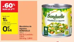 Carrefour Contact BONDUELLE Macédoine de légumes offre