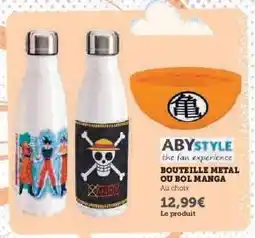 Hyper U BOUTEILLE METAL OU BOL MANGA offre