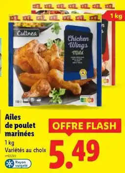 Lidl Ailes de poulet marinées offre