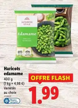 Lidl Haricots edamame offre