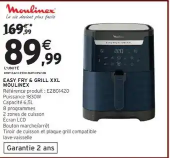 Intermarché Hyper MOULINEX Easy fry & grill xxl offre