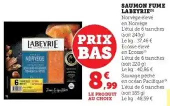 U Express Saumon fume labeyrie offre