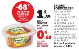 U Express Salade bonduelle offre