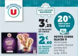 U Express Petits cones glaces u offre