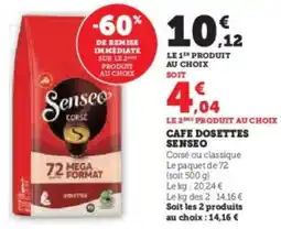 U Express Cafe dosettes senseo offre