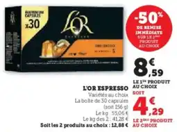 U Express L'or espresso offre