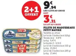 U Express Filets de maquereaux petit navire offre