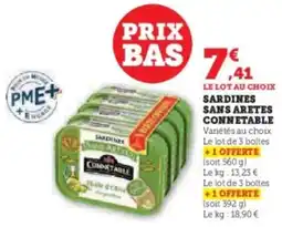 U Express Sardines sans aretes connetable offre