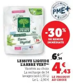 U Express Lessive liquide l'arbre vert offre