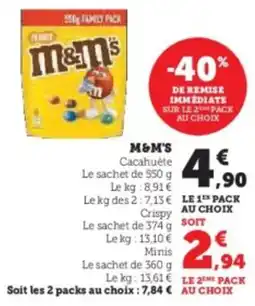 U Express M&M'S offre