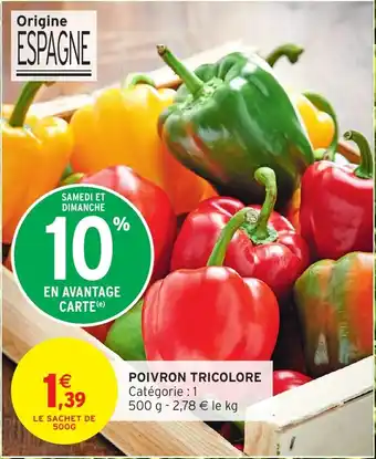 Intermarché Hyper Poivron tricolore offre