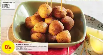 Intermarché Hyper Acras de morue offre