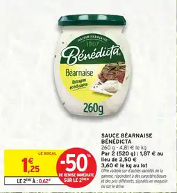 Intermarché Hyper Sauce béarnaise bénédicta offre