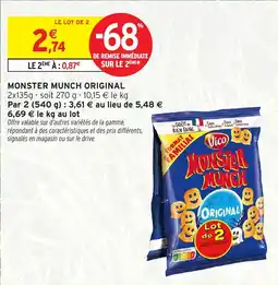 Intermarché Hyper Monster munch original offre