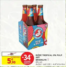 Intermarché Hyper Bière tropical ipa pulp art brooklyn offre