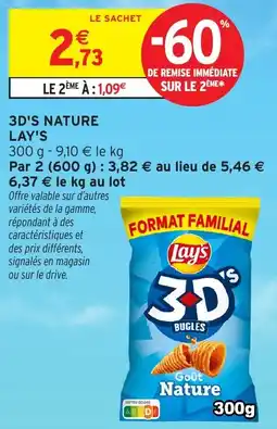 Intermarché Hyper 3d's nature lay's offre