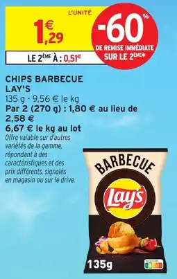 Intermarché Hyper Chips barbecue lay's offre