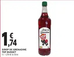 Intermarché Hyper Sirop de grenadine top budget offre