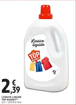 Intermarché Hyper Lessive liquide top budget offre