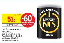 Intermarché Hyper Café soluble nes nescafe offre