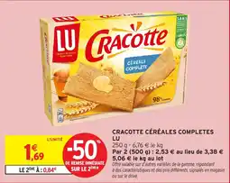 Intermarché Hyper Cracotte céréales completes lu offre