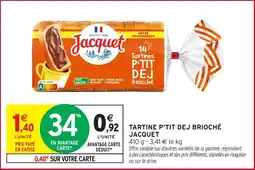 Intermarché Hyper Tartine p'tit dej brioché jacquet offre