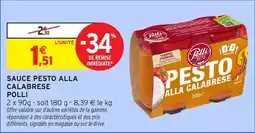 Intermarché Hyper Sauce pesto alla calabrese polli offre