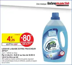 Intermarché Hyper Lessive liquide extra fraicheur apta offre