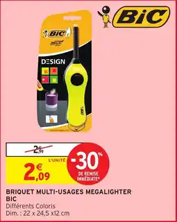 Intermarché Hyper Briquet multi-usages megalighter bic offre