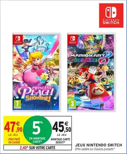 Intermarché Hyper Jeux nintendo switch offre